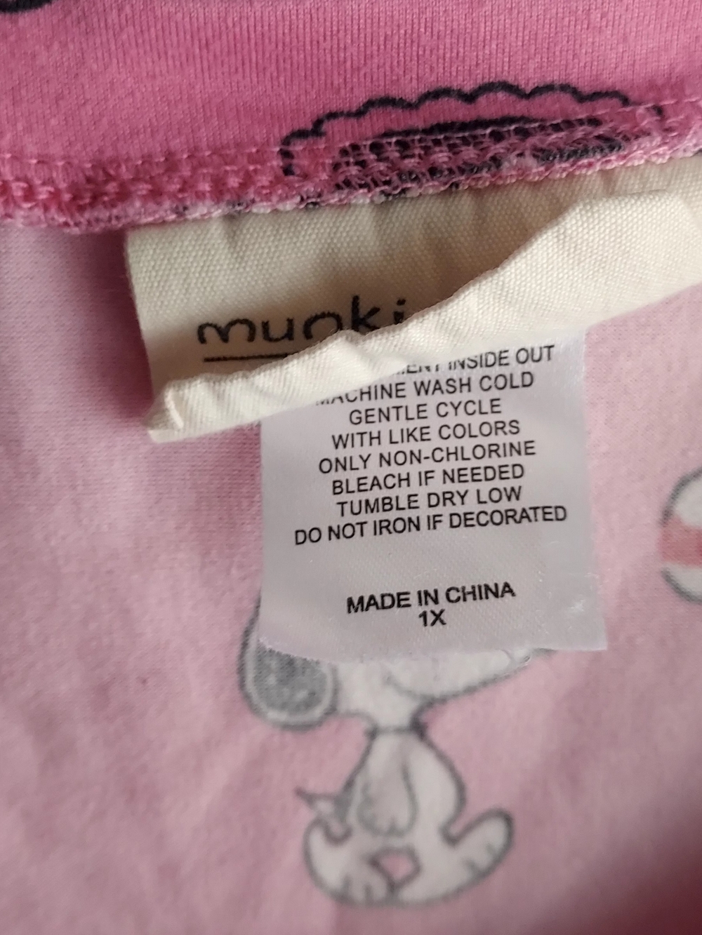 Pink Snoopy Print Nightshirt - Picture 2 of 3